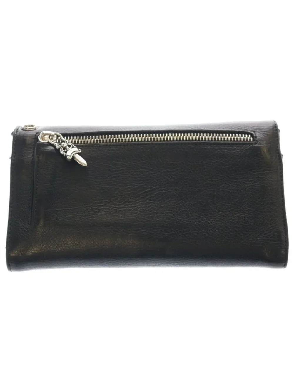Chrome Hearts Wave Leather Wallet Black